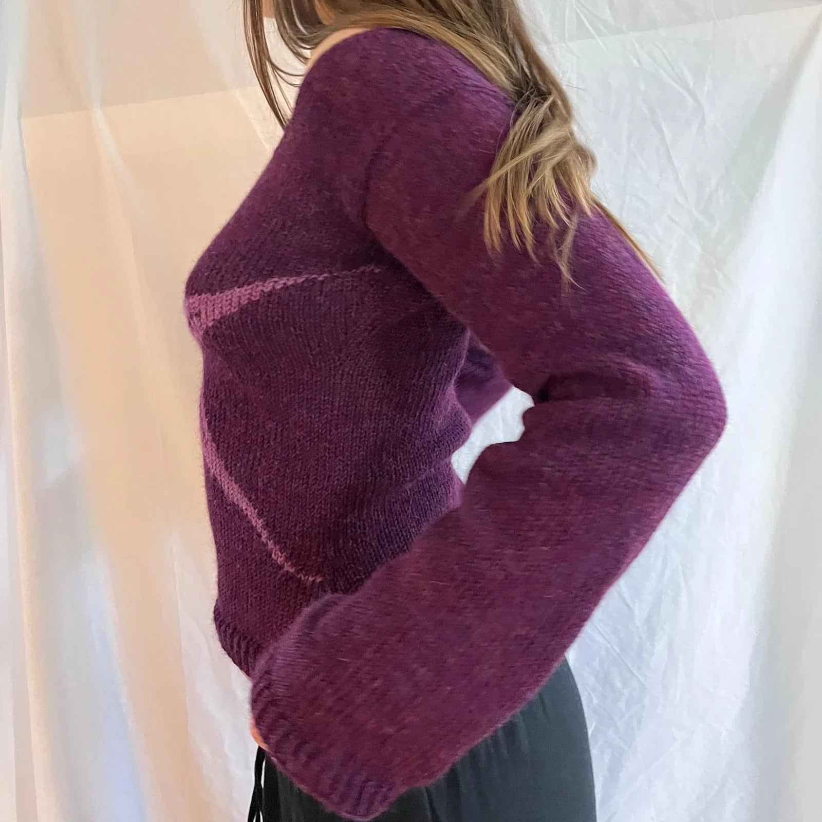 Y2K Vintage Off Shoulder Slim Fit Aesthetic Knit Top