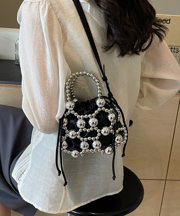 Cool Spicy Girl Silver Beaded Messenger Bag