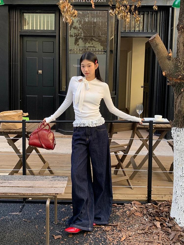 Coquette Bow Neck Blouse - Fashionpara