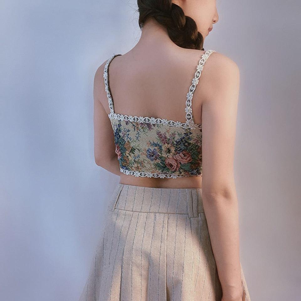 Cottagecore Corset Top - Fashionpara