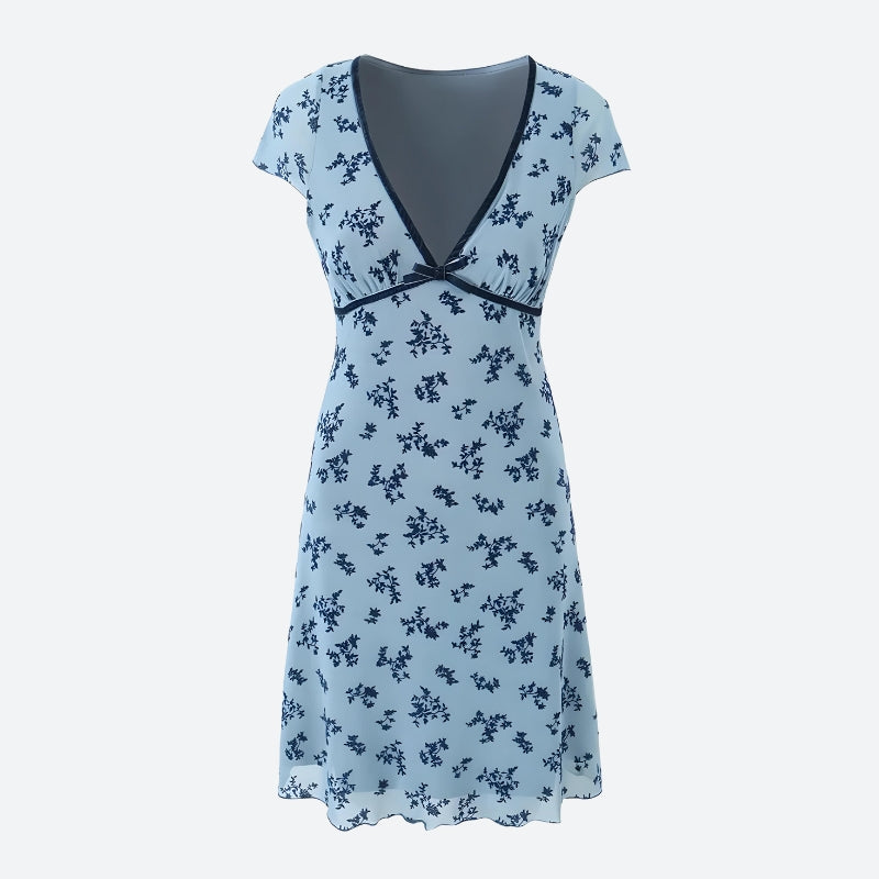 Cottagecore Floral Mini Dress