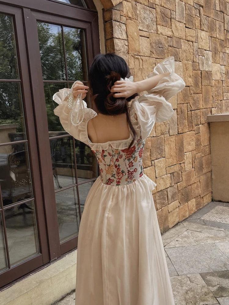 Cottagecore Maxi Dress - Fashionpara