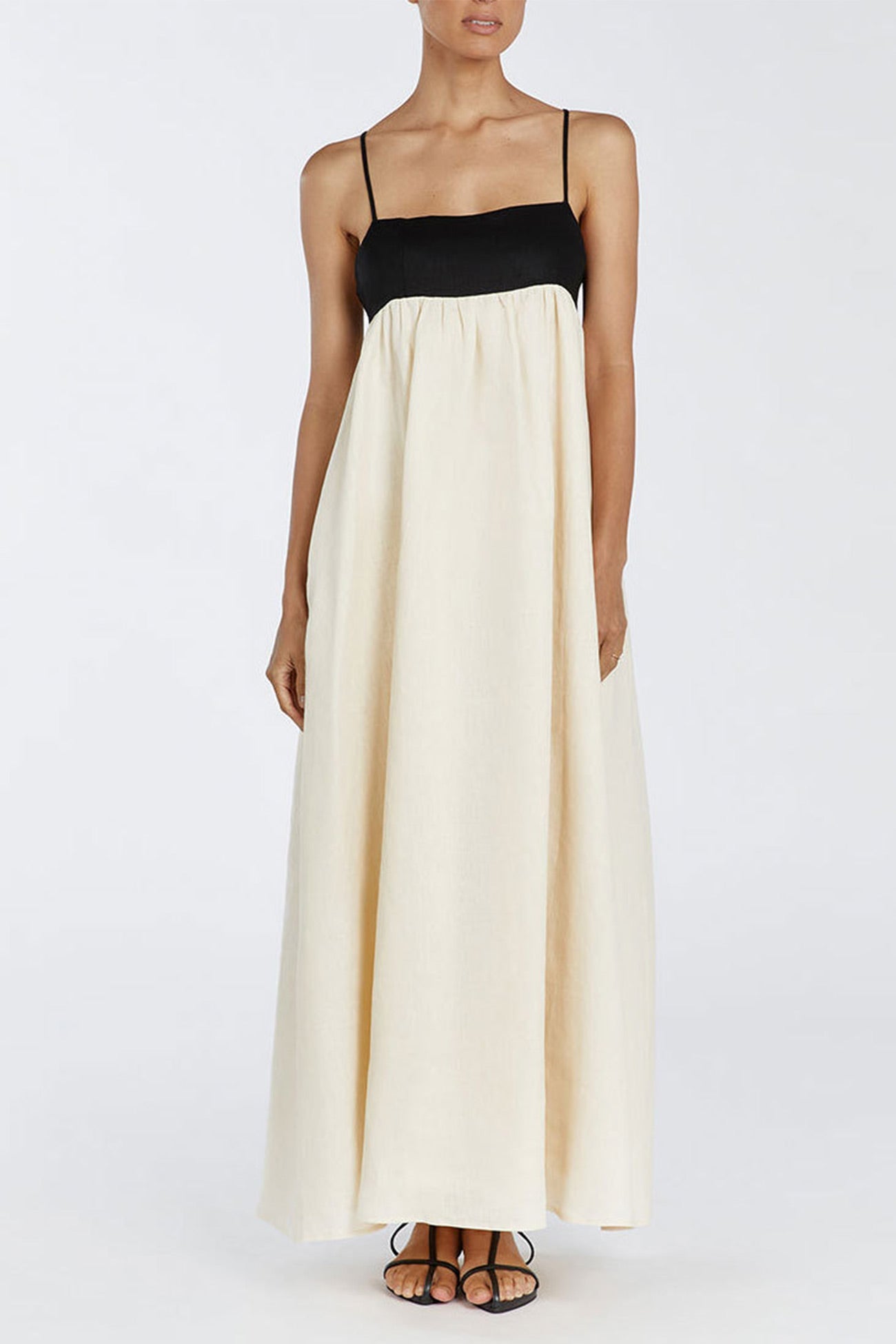 Cotton Contrast Patchwork Cami Dress - Fashionpara