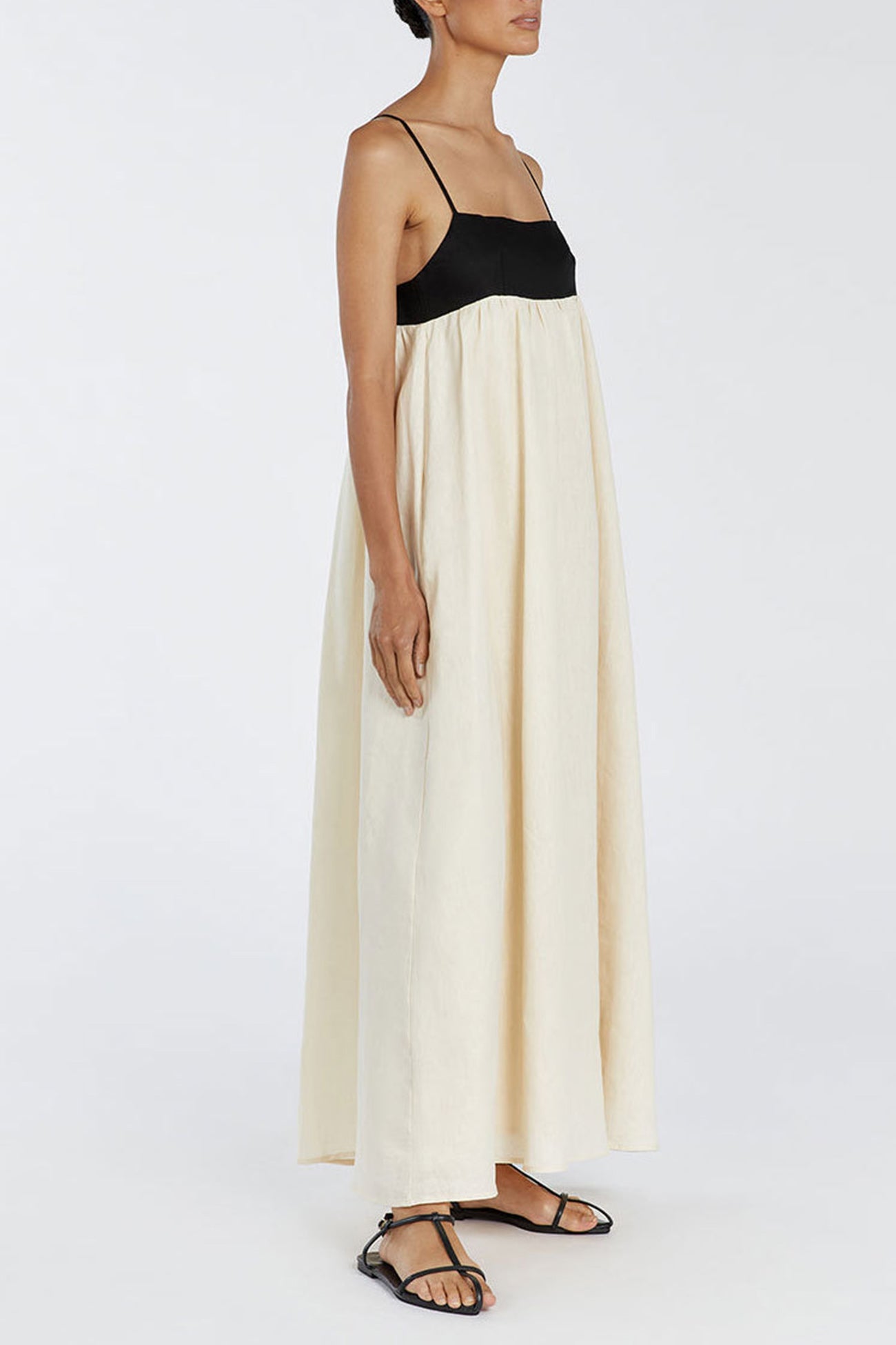 Cotton Contrast Patchwork Cami Dress - Fashionpara