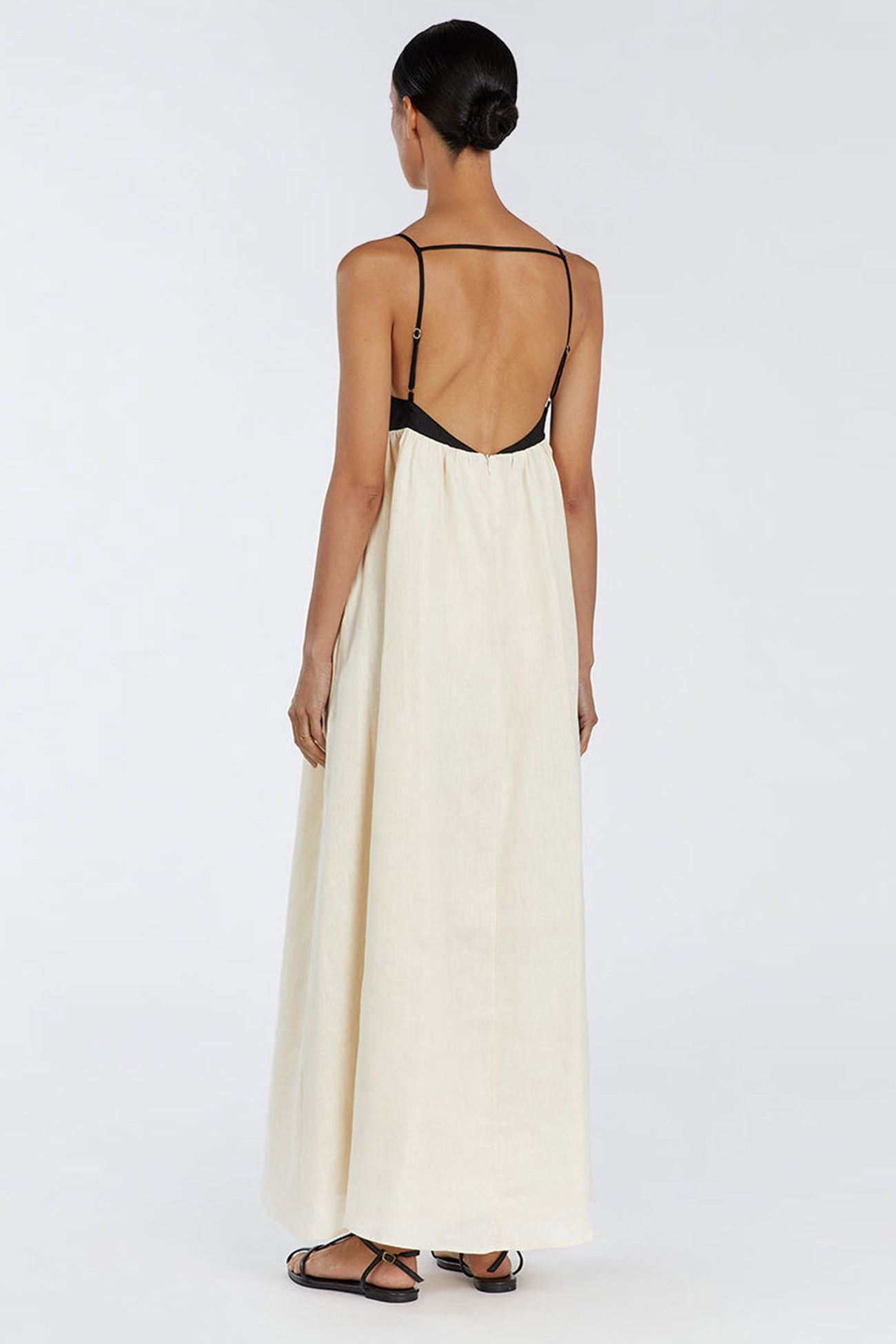 Cotton Contrast Patchwork Cami Dress - Fashionpara