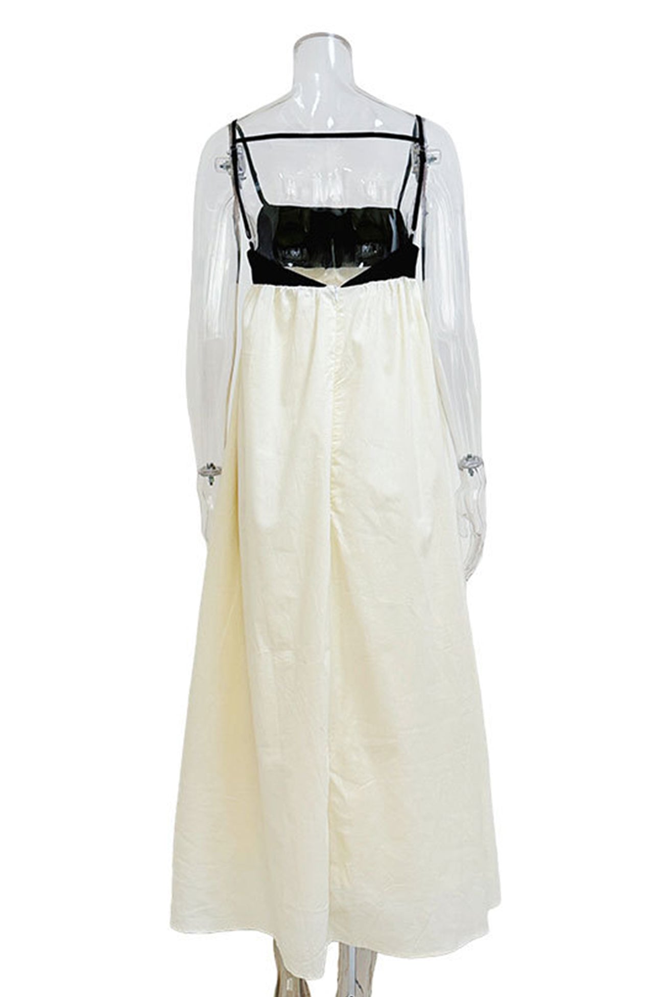 Cotton Contrast Patchwork Cami Dress - Fashionpara