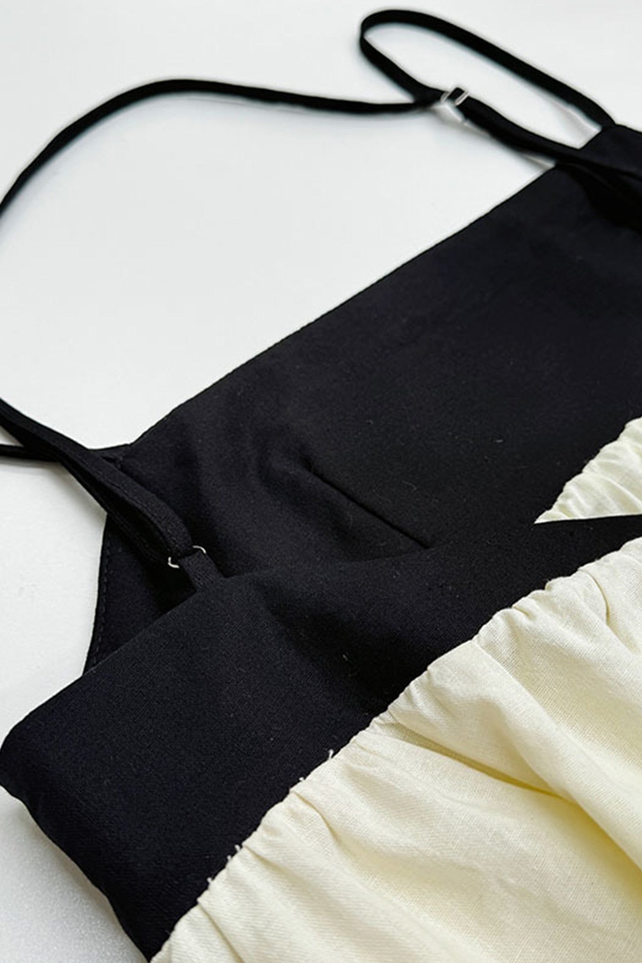 Cotton Contrast Patchwork Cami Dress - Fashionpara