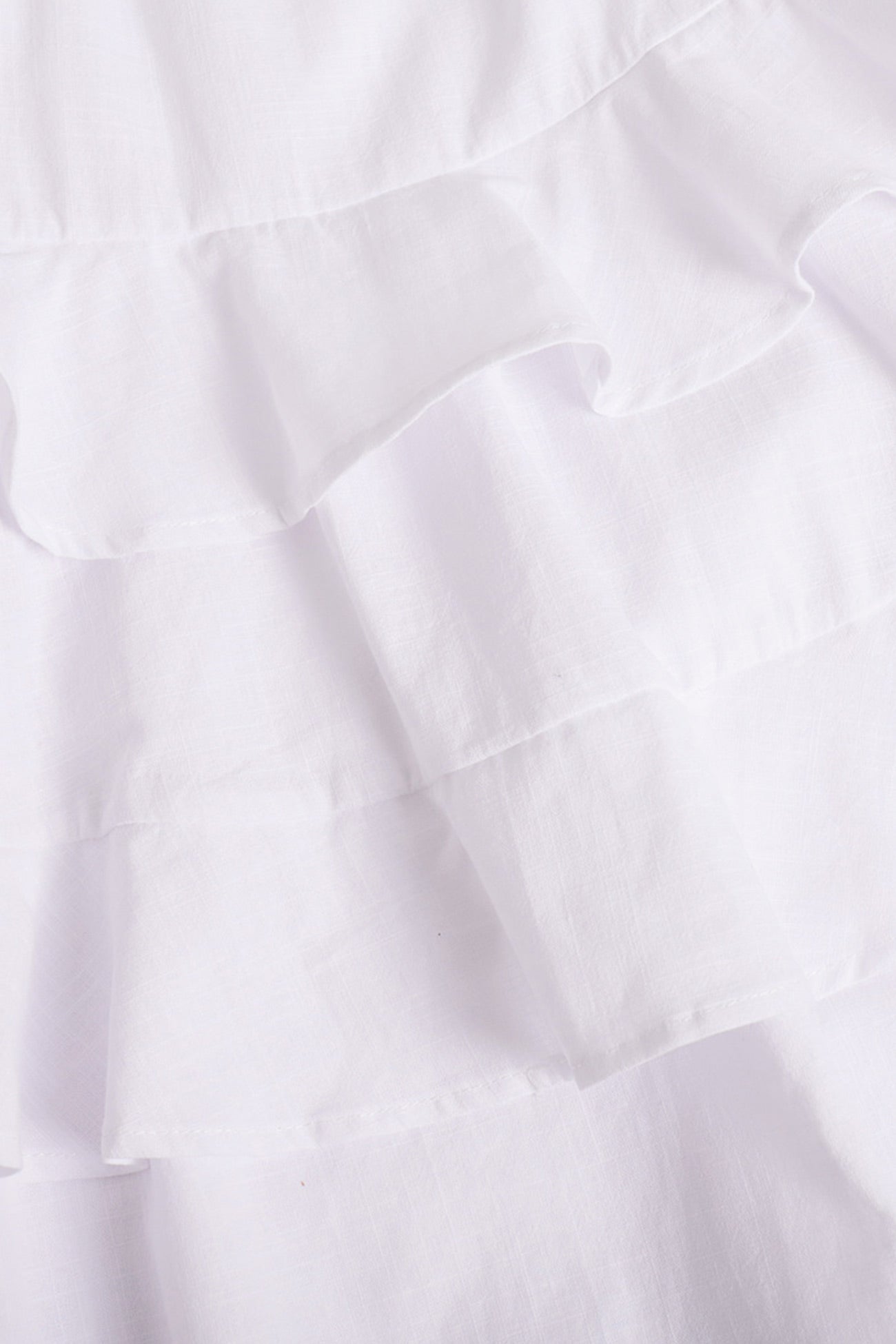 Cotton Tie-straps Tiered Cami Babydoll Dress - Fashionpara