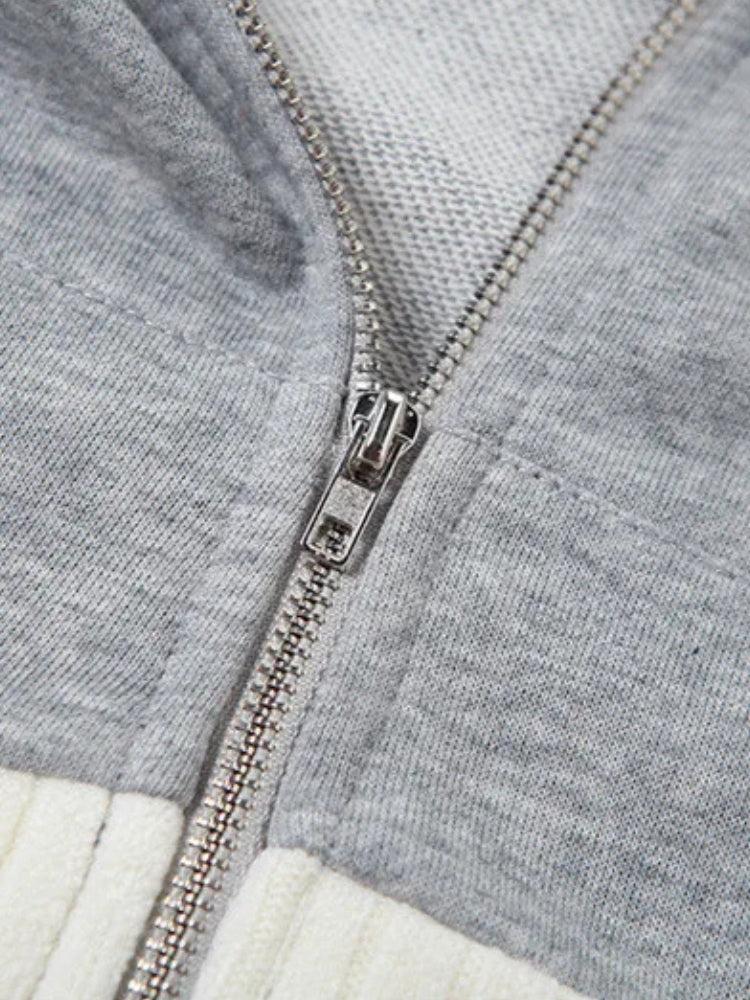 Cropped Hoodie & Mini Skirt Two Piece Set - Fashionpara