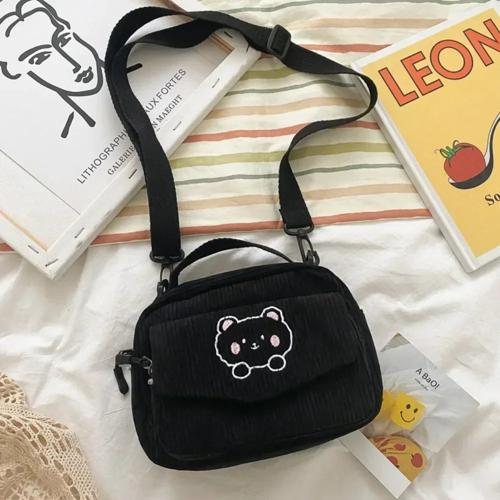 Cartoon Bear Casual Crossbody Shoulder Bag