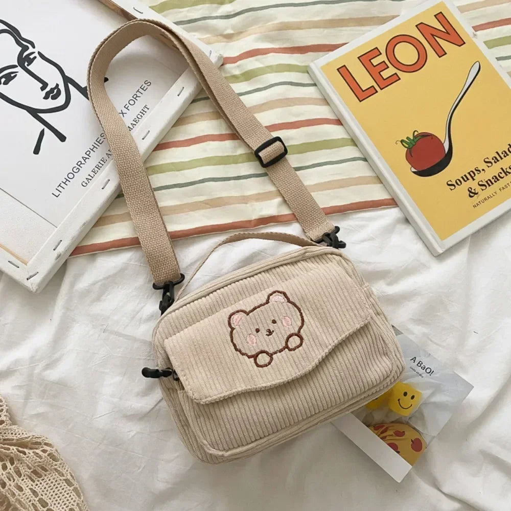 Cartoon Bear Casual Crossbody Shoulder Bag