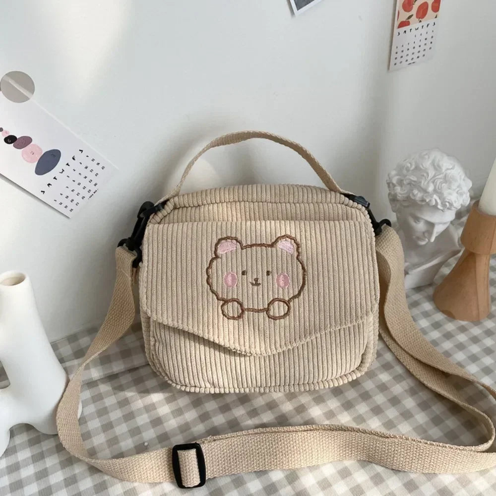 Cartoon Bear Casual Crossbody Shoulder Bag