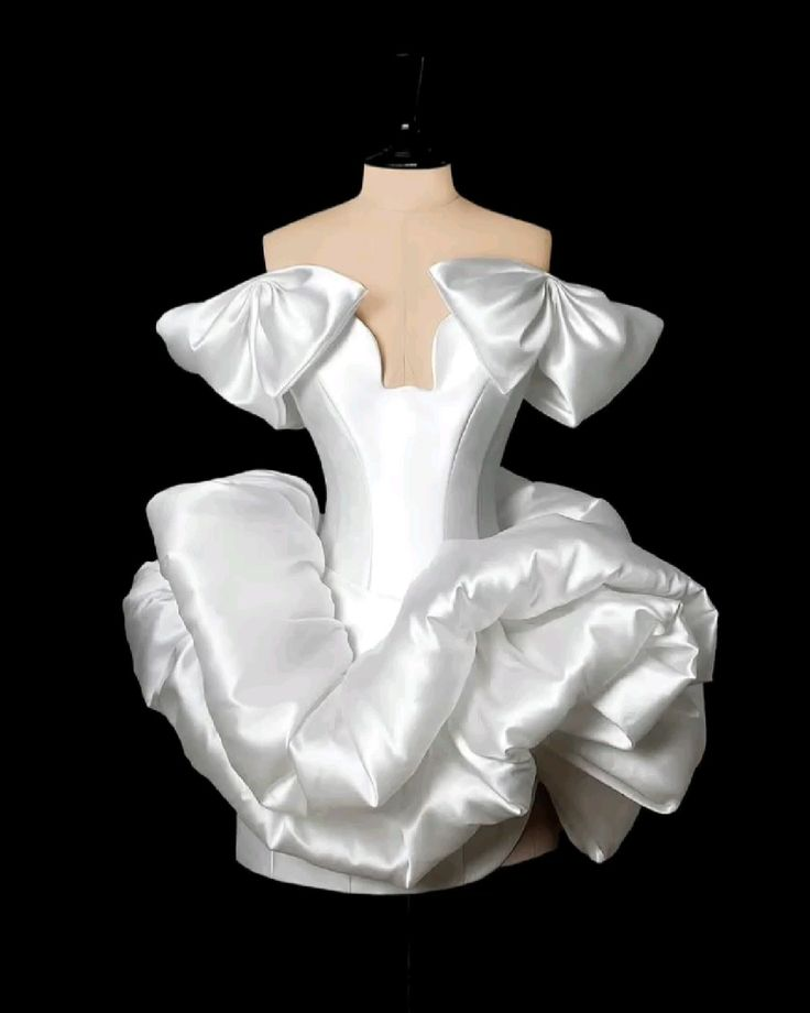 Classy White Off The Shoulder Satin Pleated Homecoming Dress Cocktail Dress S259