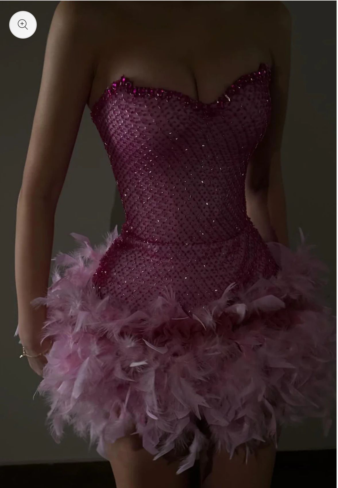 Gorgeous Sweetheart Strapless Sequin Beaded Feathers Blue Cocktail Dress A-Line Short Homecoming Dress S876