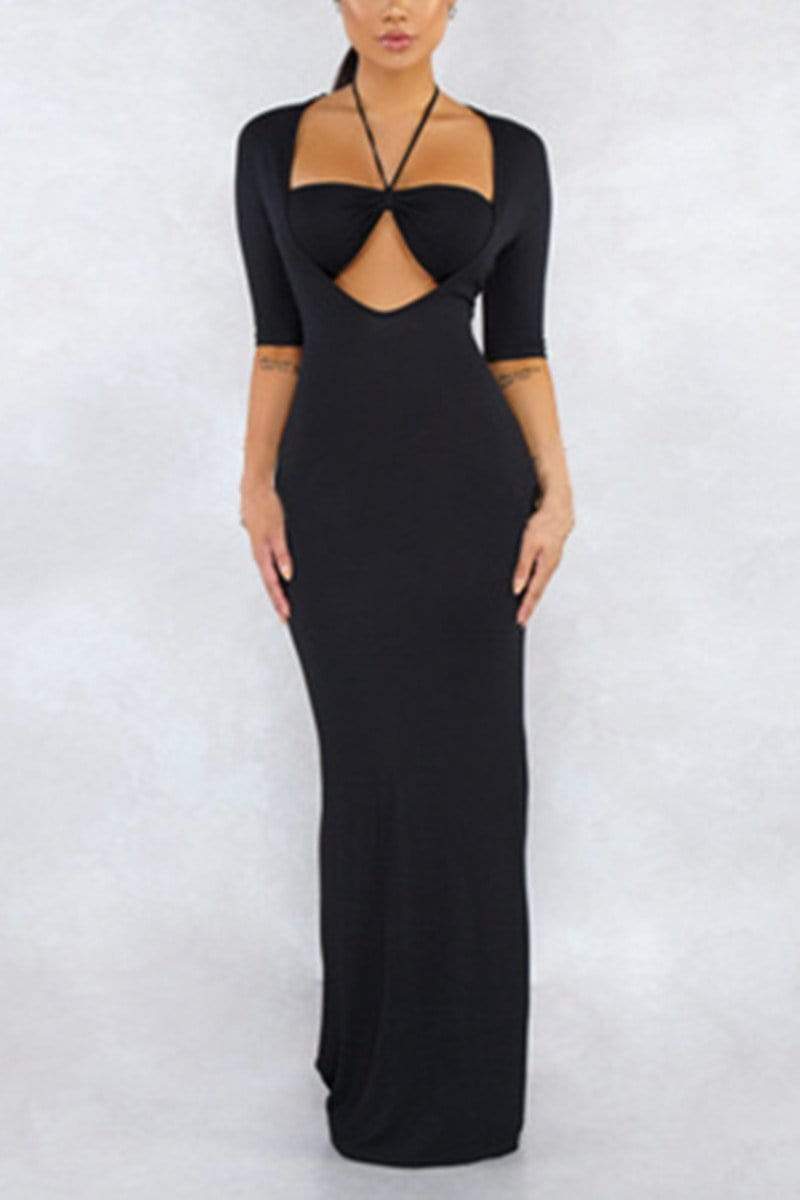 Sexy Stitching Party Maxi Dress  Fashionpara