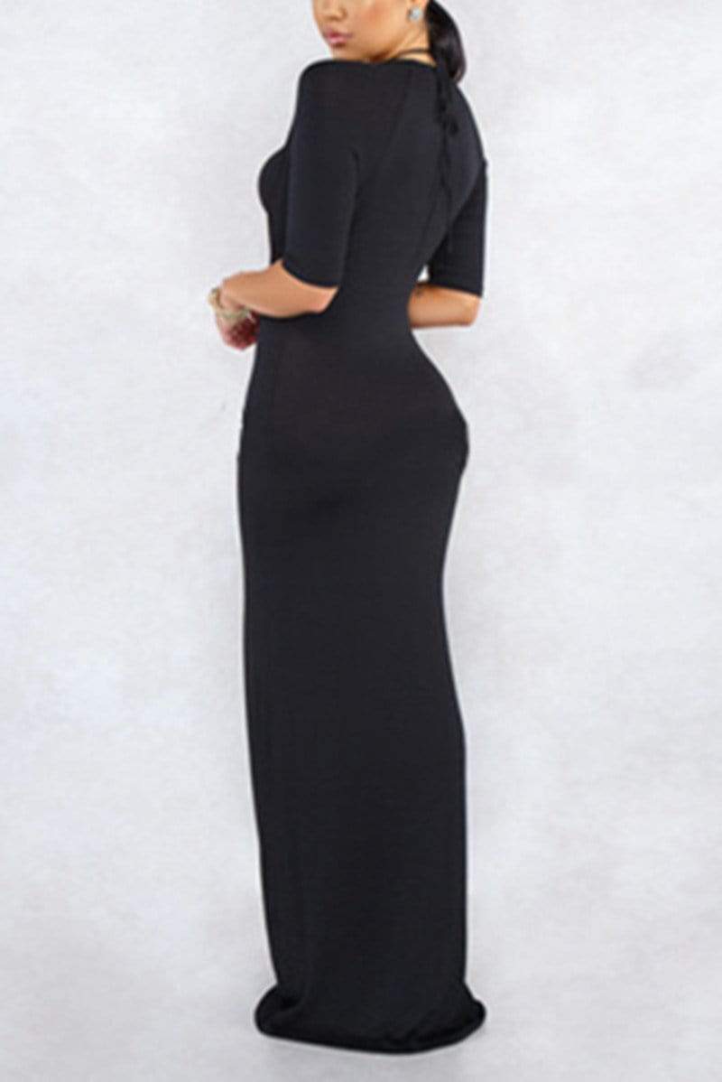 Sexy Stitching Party Maxi Dress  Fashionpara