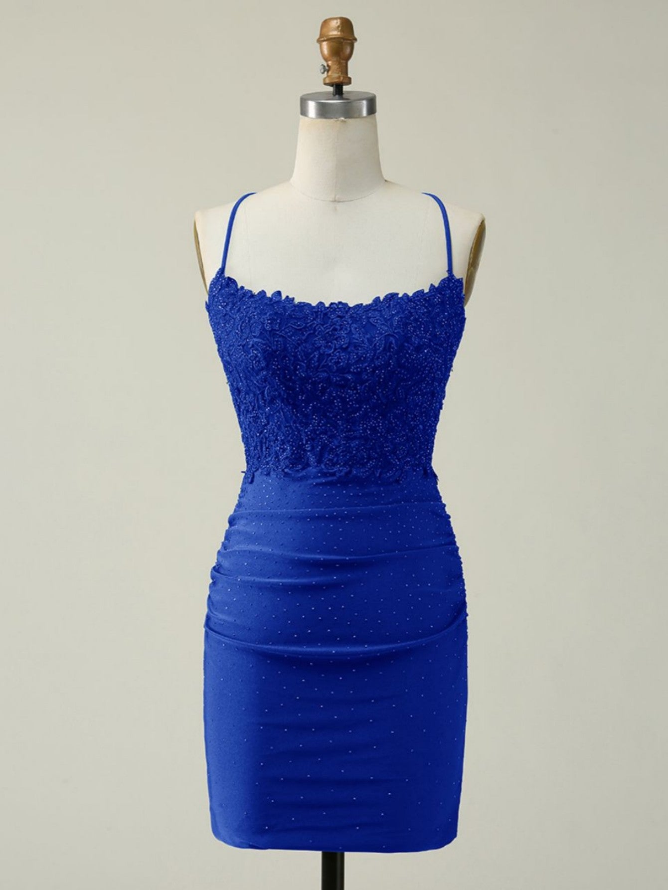DarkGreen Glitter Halter Short Homecoming Dress - Fashionpara