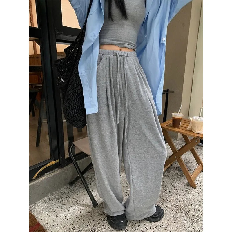 Grey Oversized Baggy Pants grey / S
