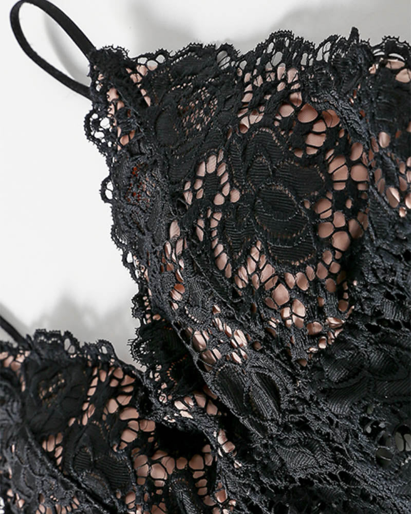 Efflorescent Lace Bralet - Fashionpara