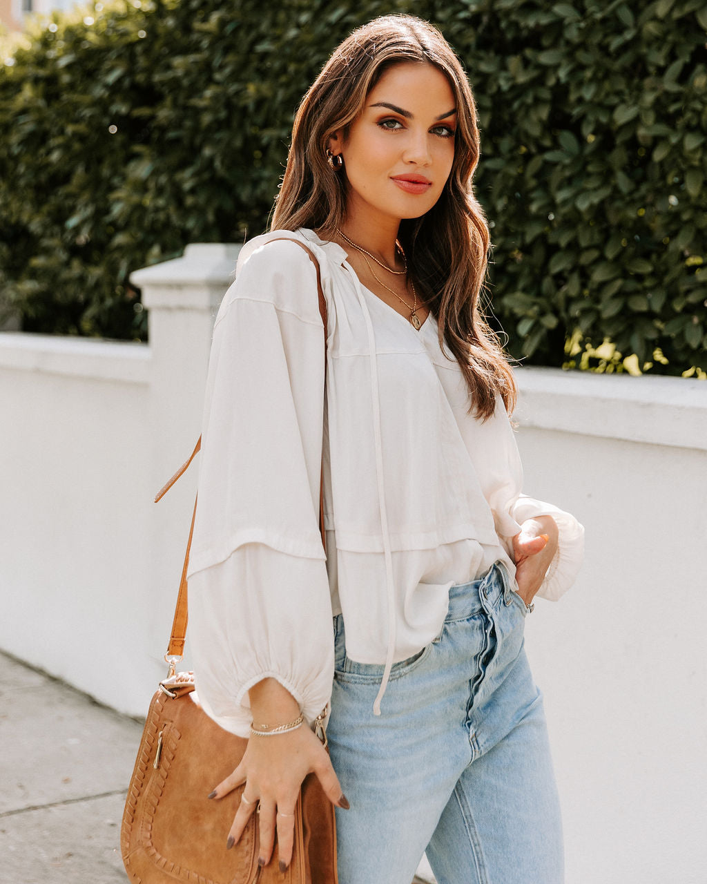 Wing It Statement Sleeve Blouse - Fashionpara