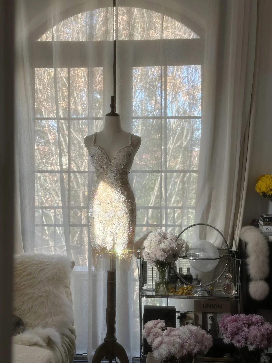 Glitter V Neck Backless Sequin Sheath Short Birthday Outfits Formal Homecoming Dress S729