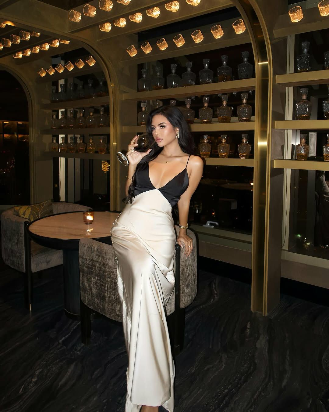 Stylish Spaghetti Straps Ivory Satin Mermaid Long Wedding Guest Dress Evening Dress D1738