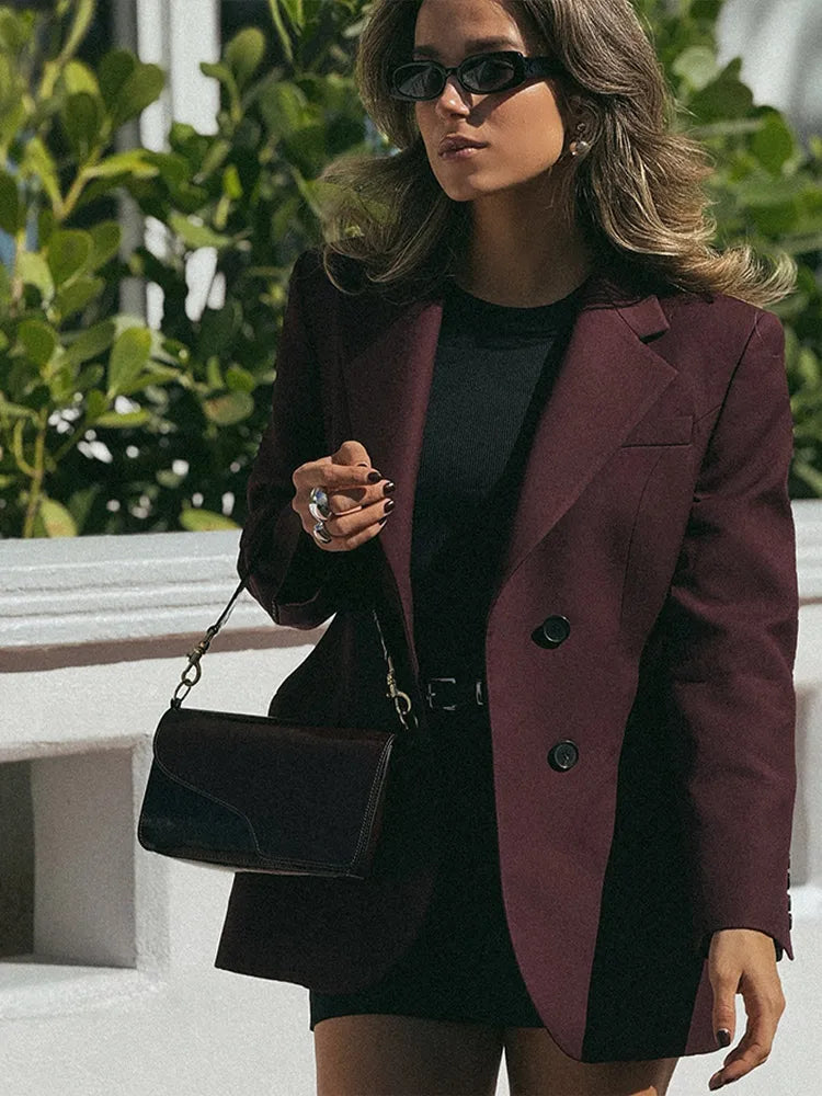 Burgundy Suit Coat
