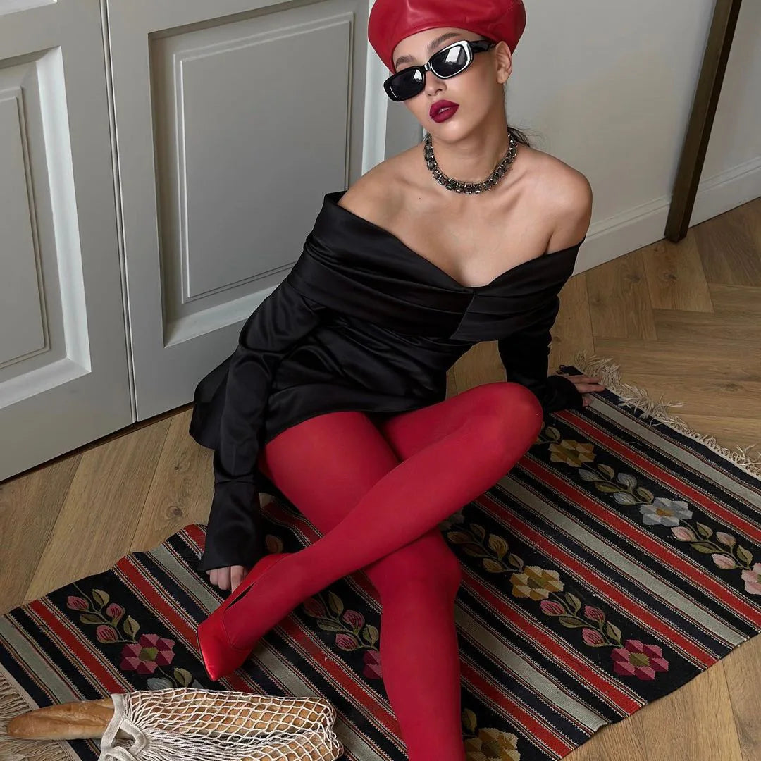 Elegant Off Shoulder Slim Mini Red Dress for Christmas Party - Fashionpara