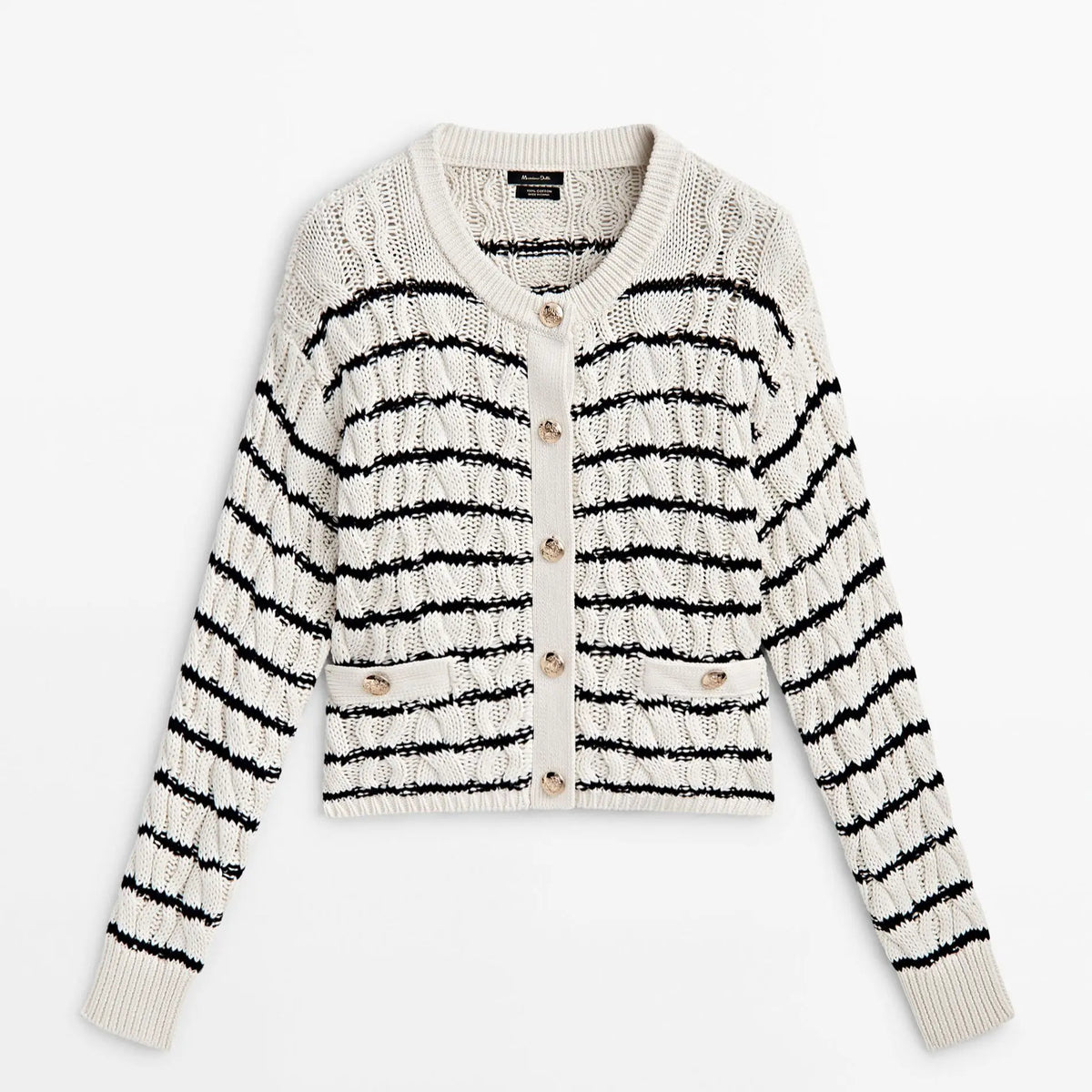 Style Small Fragrance Button Design Texture Cardigan 5