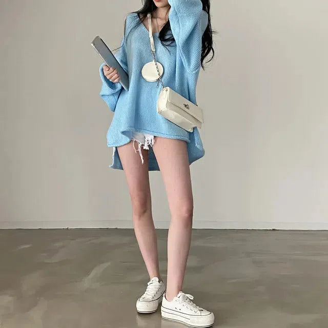 Extra Long Sleeve Loose Sweater 2