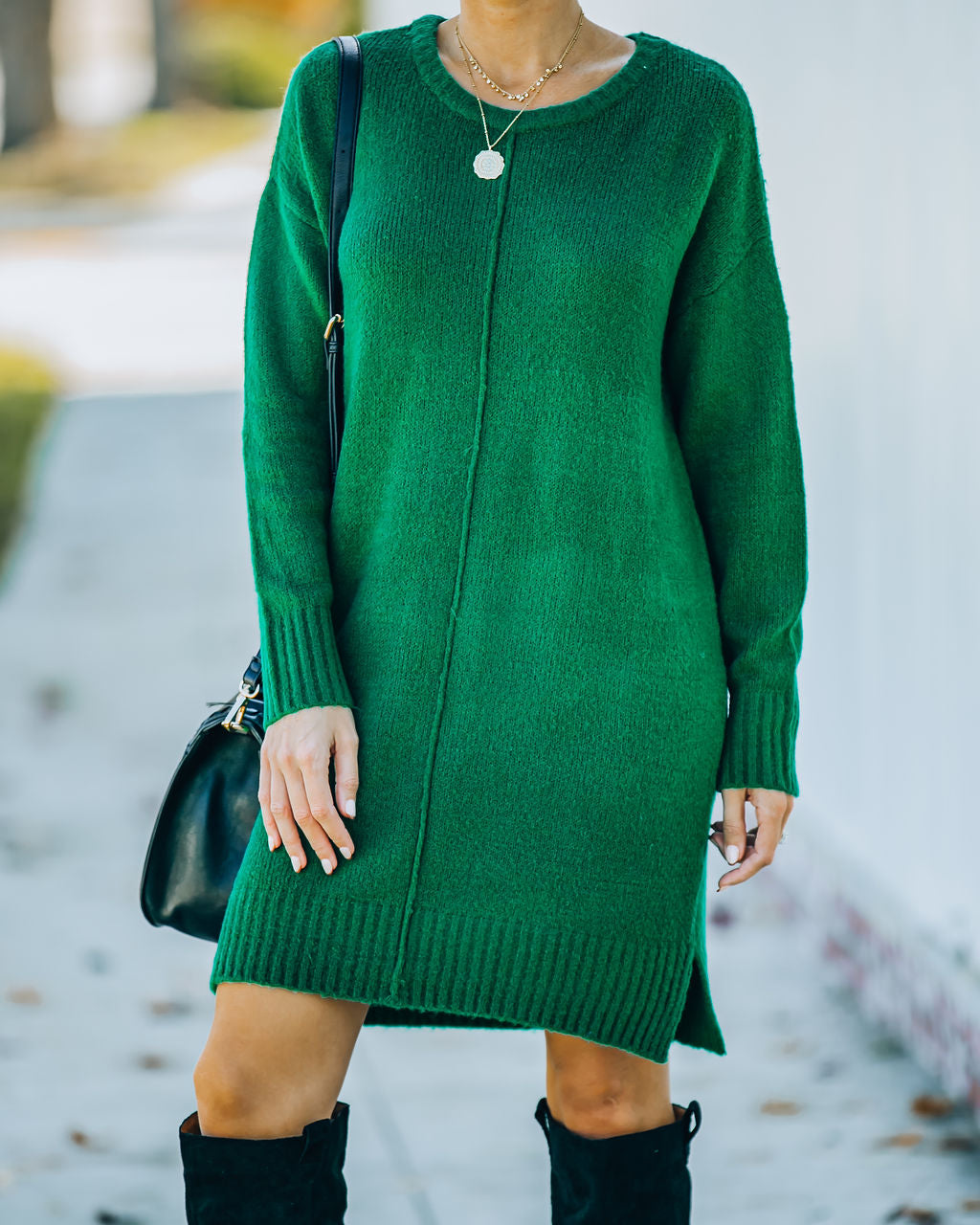 Smoky Mountain Mini Dress in Elegant Green for Any Occasion