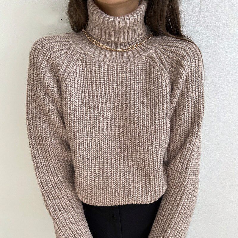Vlogger Turtleneck Knitted Sweater 2