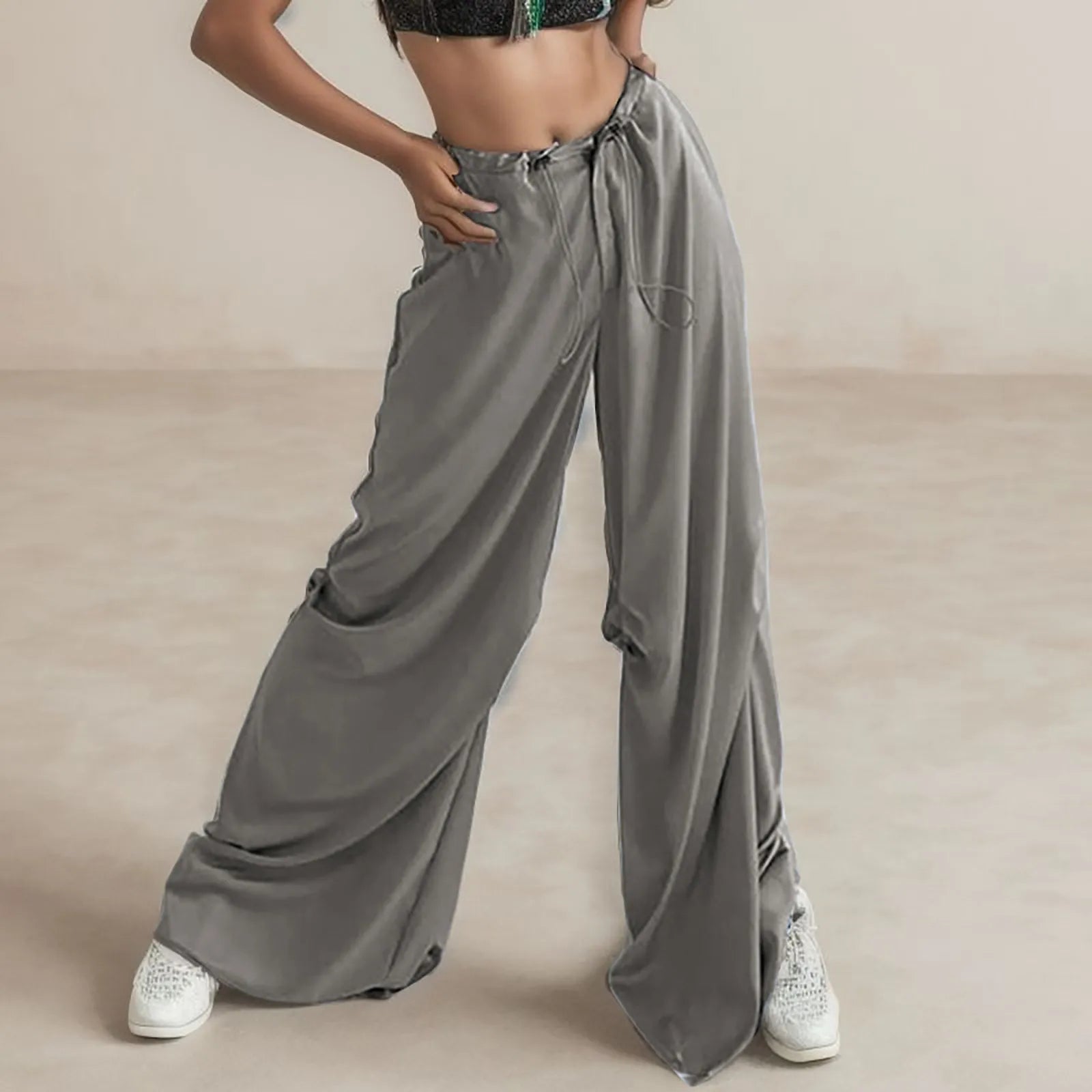 Breathable Chiffon Culotte Wide Pants