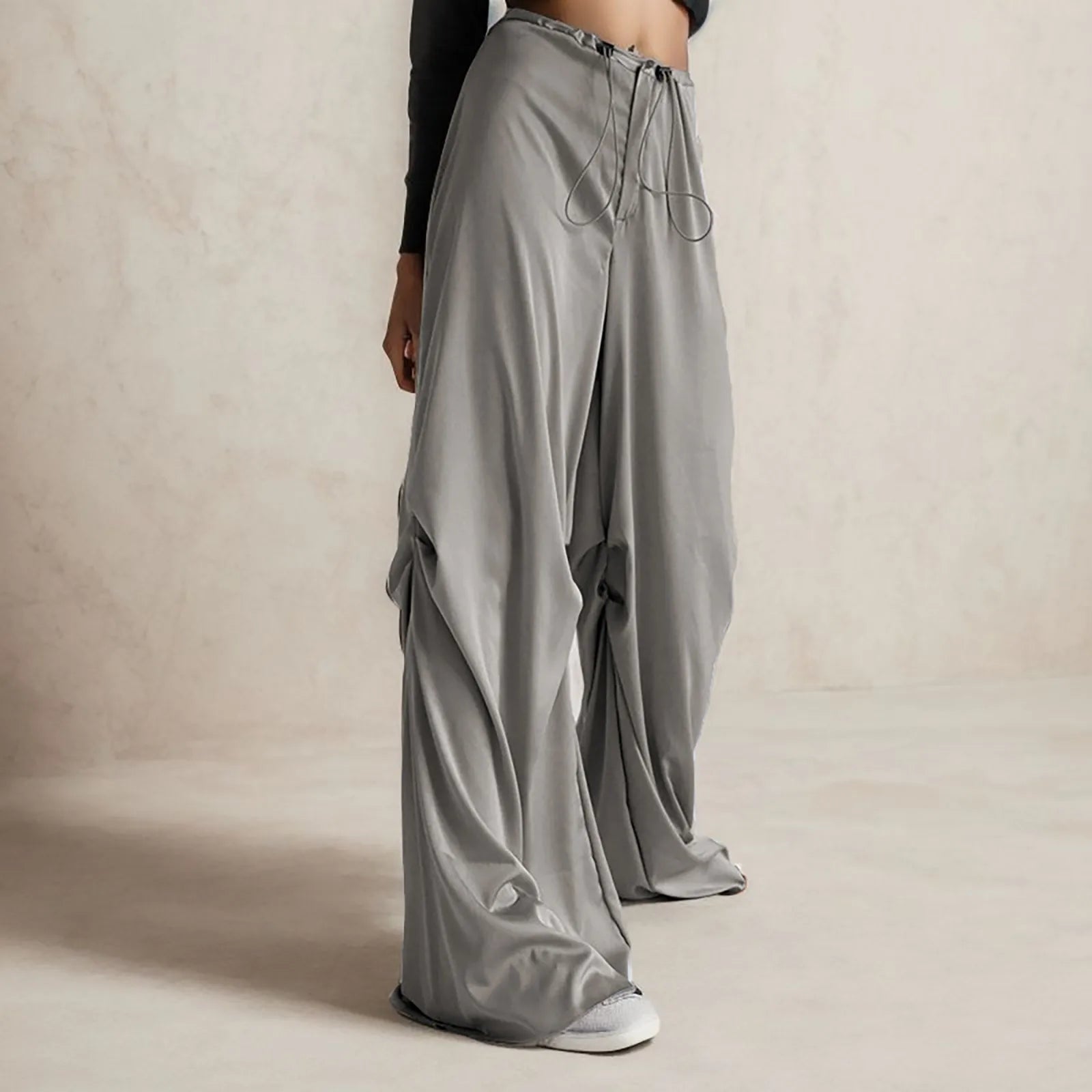 Breathable Chiffon Culotte Wide Pants