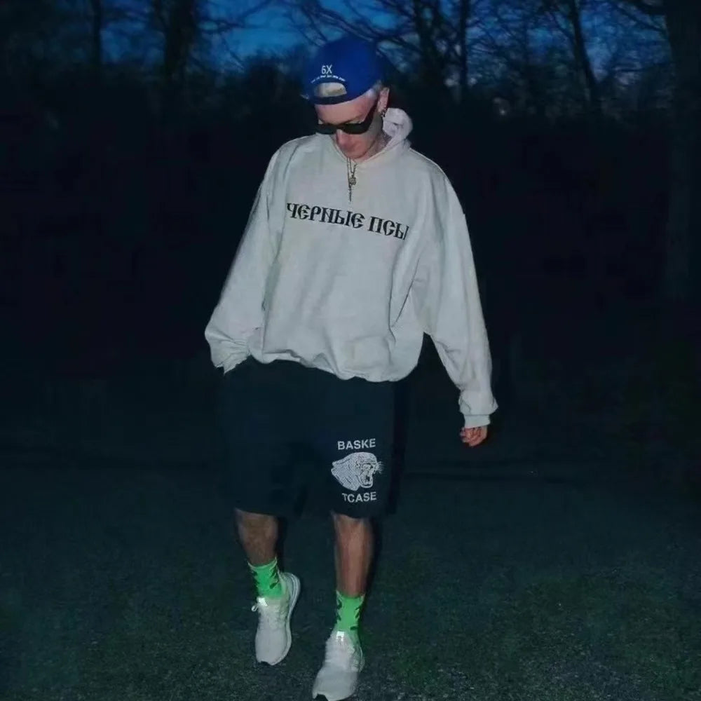 Casual Oversized Letter Hoodie 2