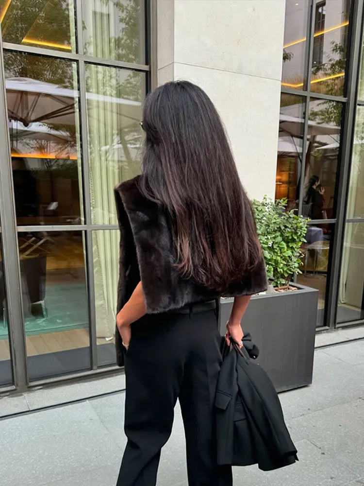 Thicken Warm Sleeveless Vest Coat