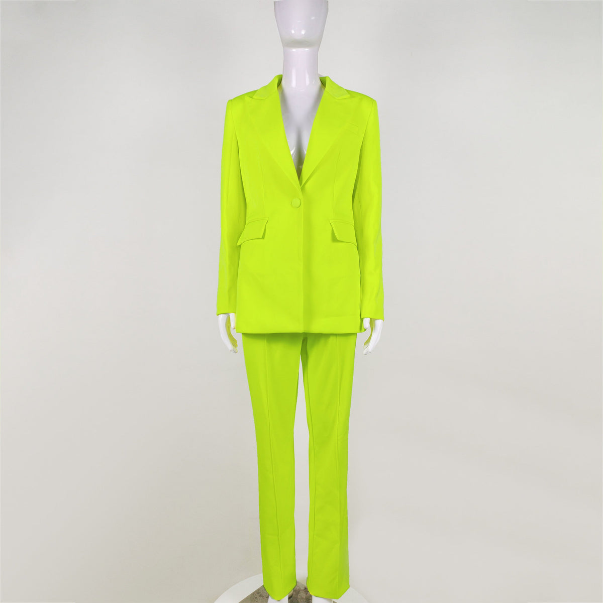 KittenAlarm - Fernanda Stone Stretch Crepe Blazer Jacket Pant Set