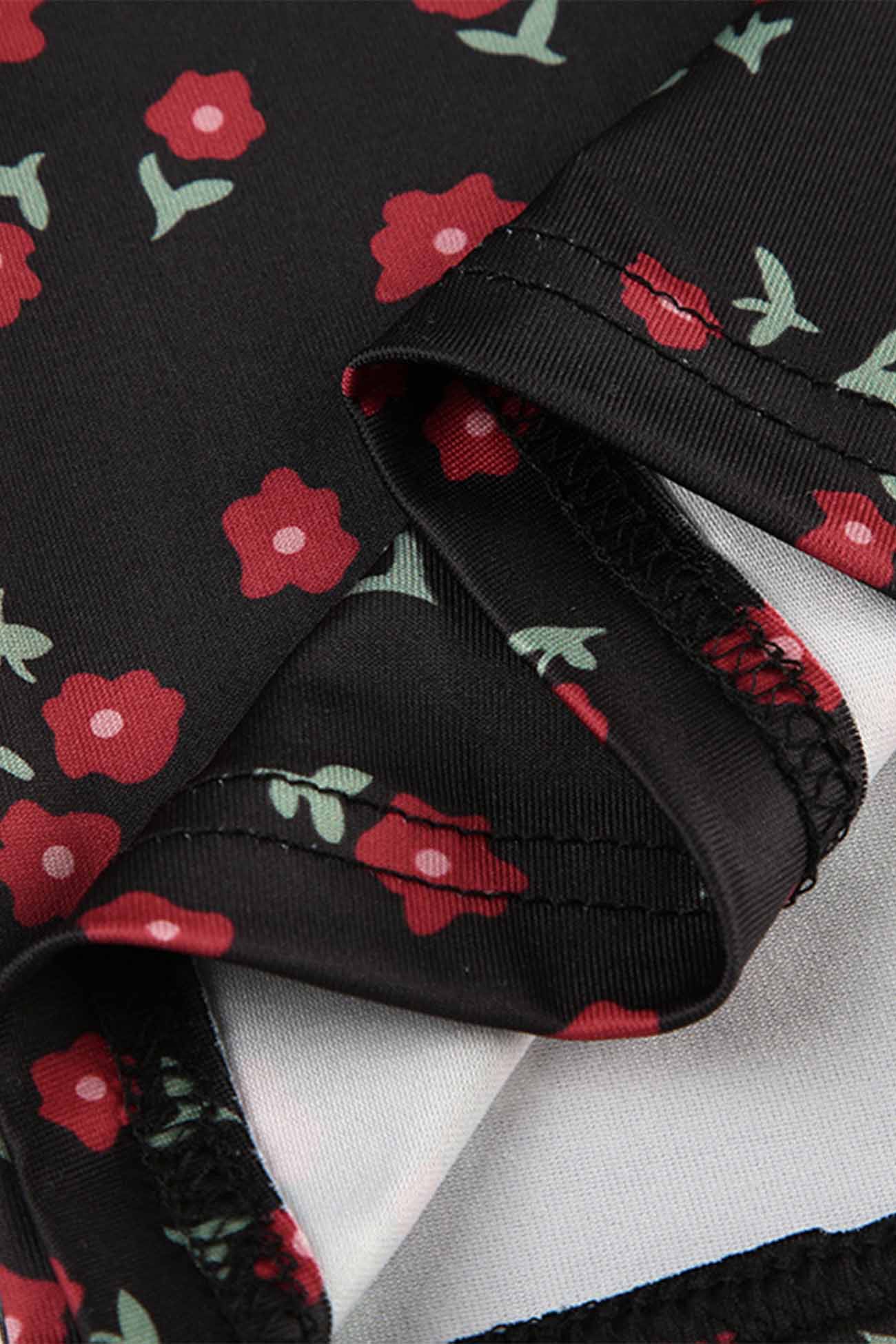 Floral Printed Sleeveless V Neck Midi Dress