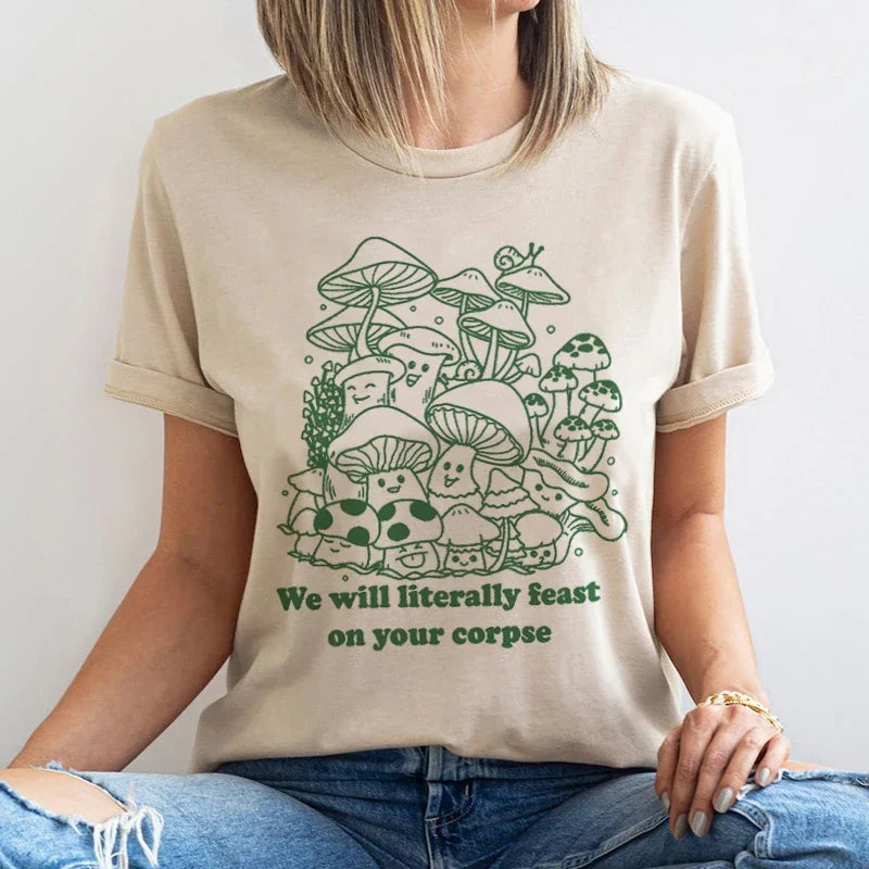 Mushroom Lover Vintage Fungi T-shirt