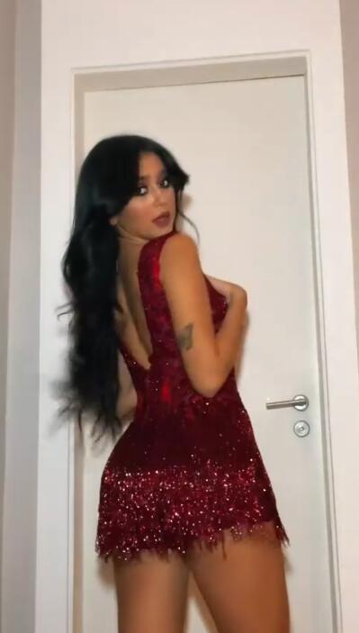 Pretty Burgundy Lace Sequin Tassel Bodycon Cocktail Dress Short Graduation Homecoming Dress D399