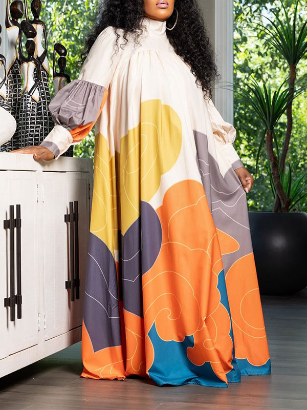 Printed Maxi Dress Fashionpara