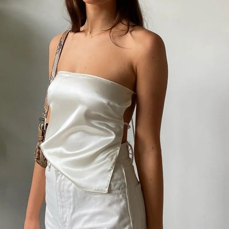 Strapless Bandage Bustier Crop Top