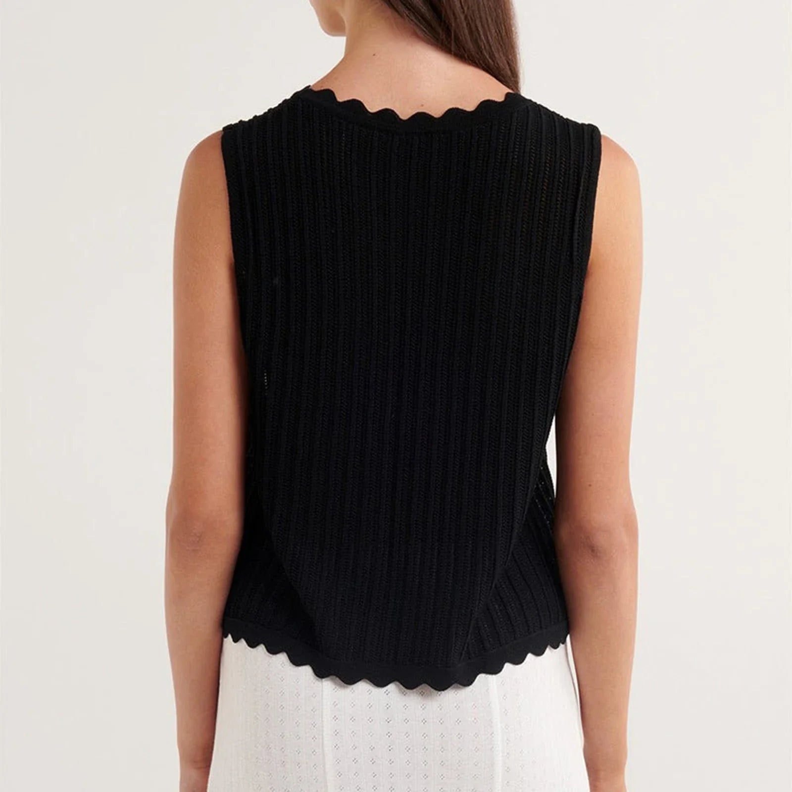 Open Front Crochet Crop Top