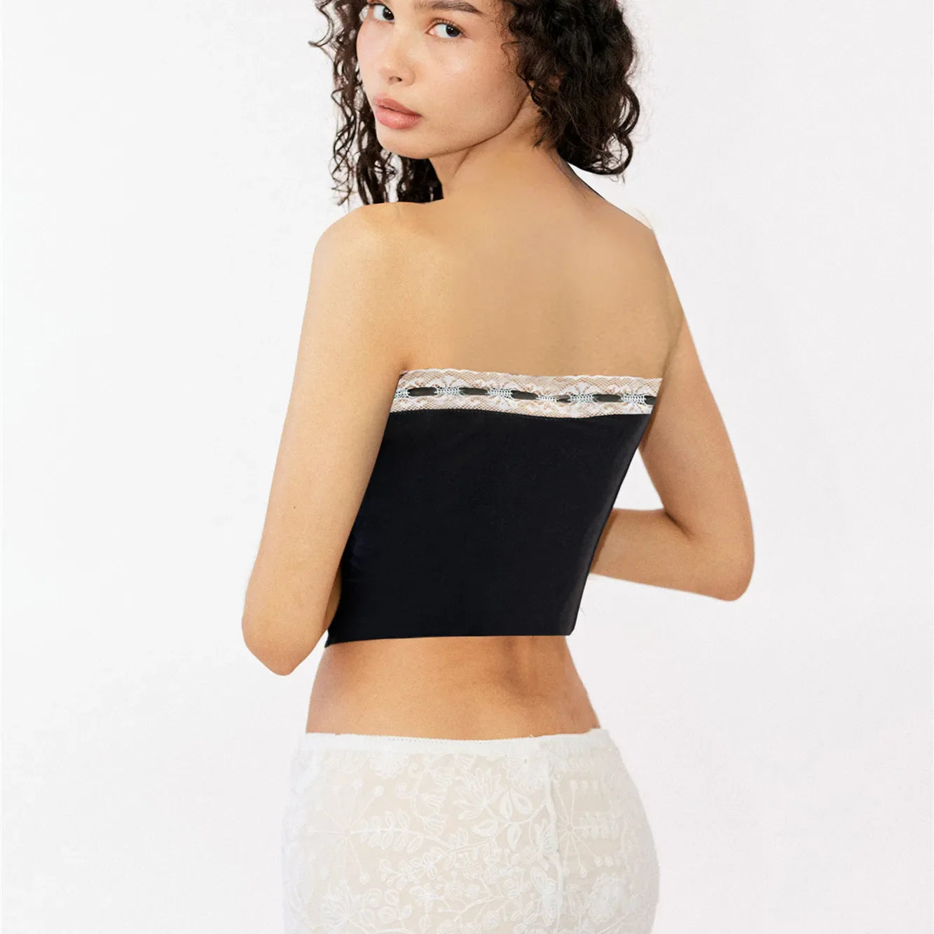 Off-Shoulder Bandage Crop Top