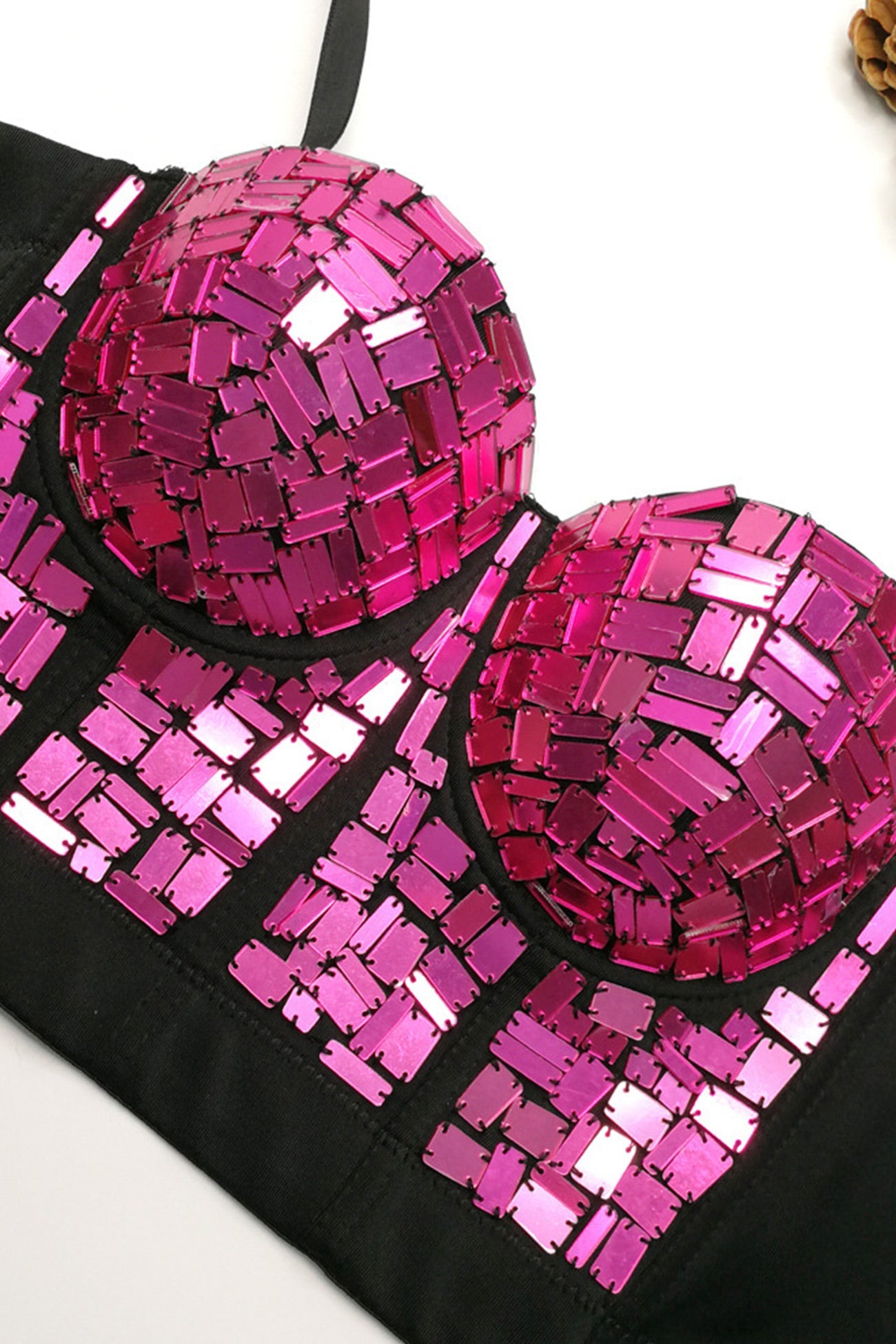 Glass Sequin Corset Cami Top