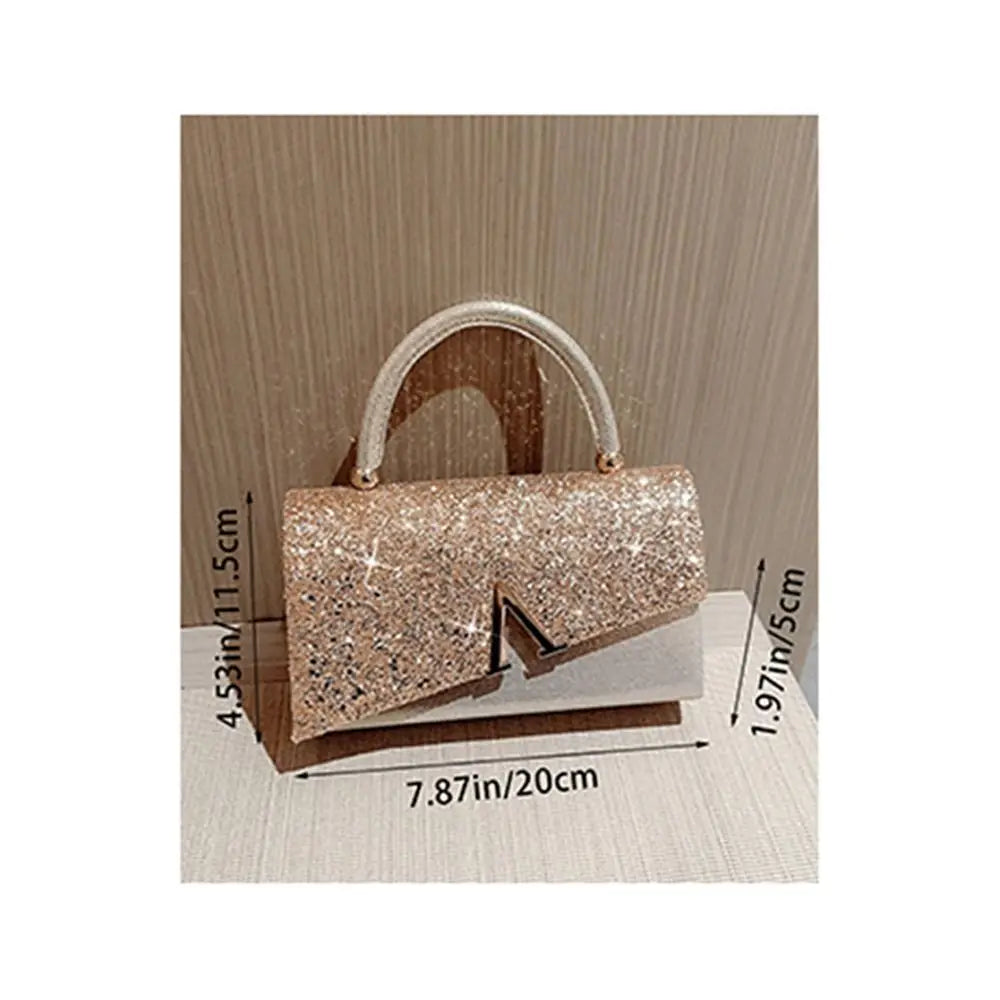 Gold Sequin Fashion Banquet Clutch Bag