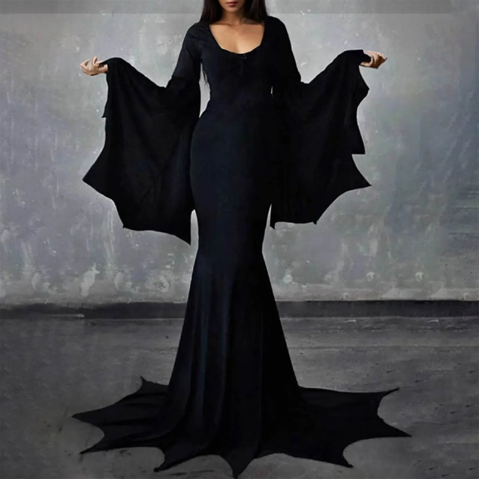 Bat Sleeve Floor Length Maxi Garment