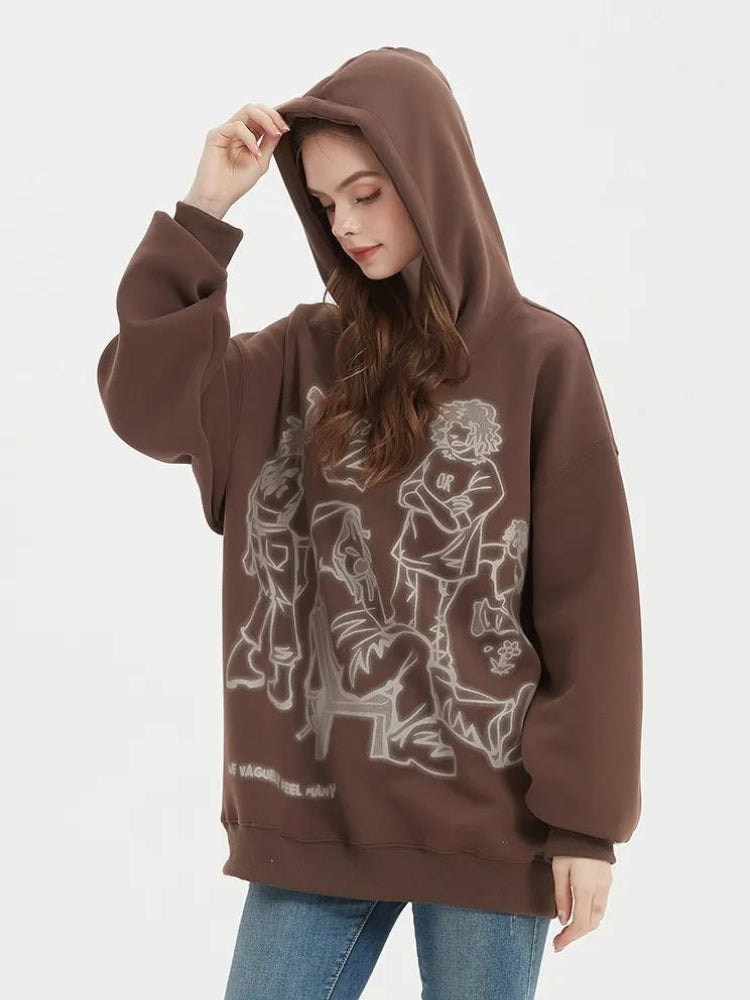 Graphic Printed Hoodie - Fashionpara