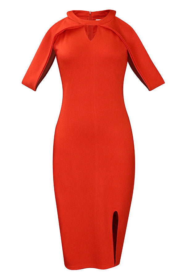 Green Midi Off Shoulder Bodycon Dress  Fashionpara