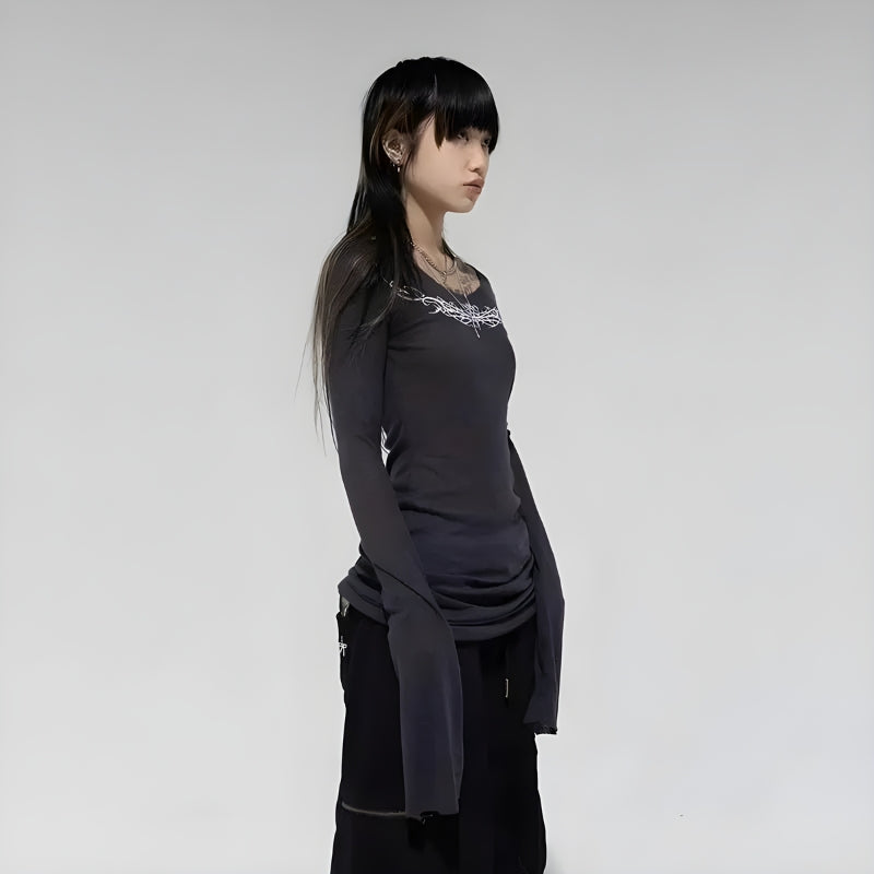 Grunge Barbed Wire Top